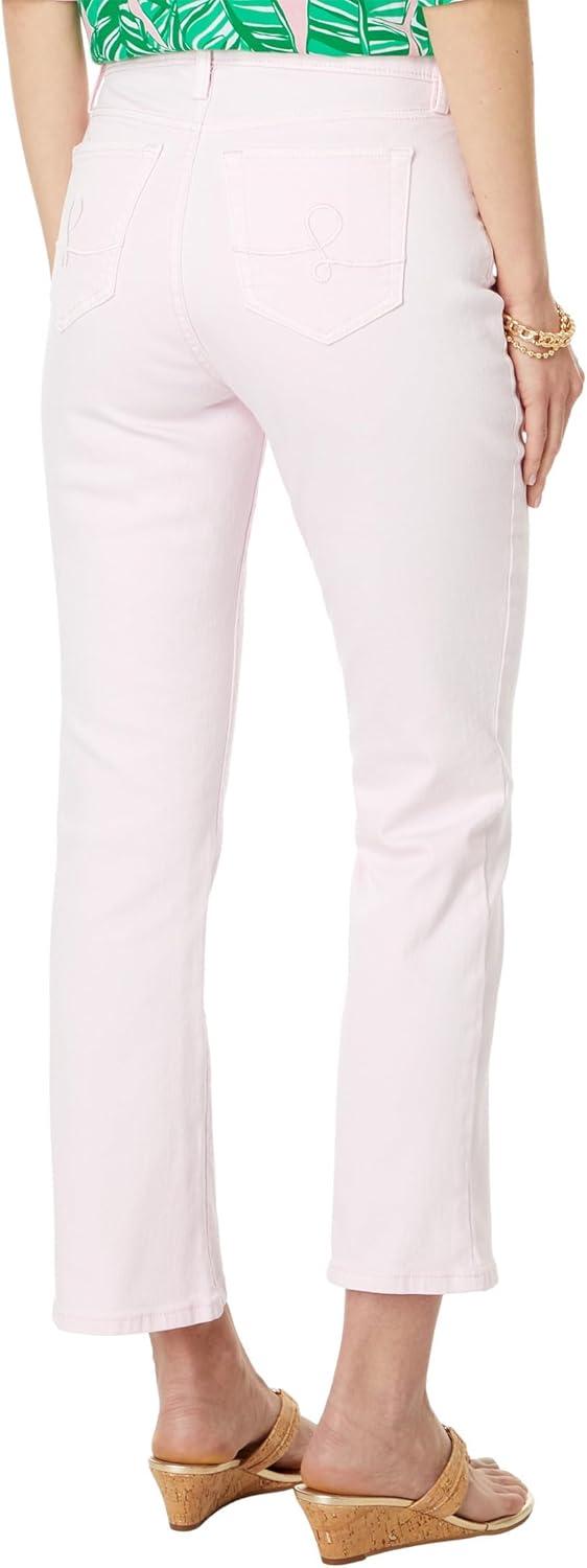 imageLilly Pulitzer Womens Annet HighRise Crop FlareMisty Pink