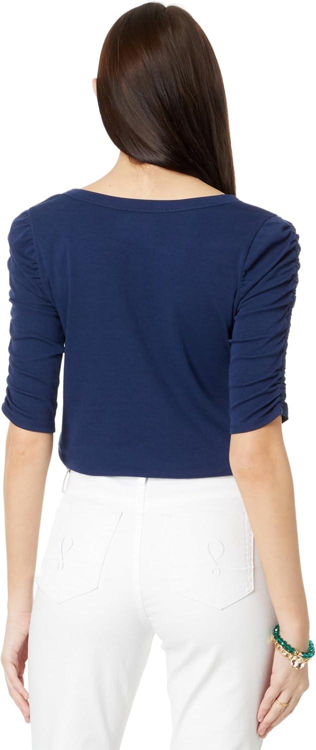 imageLilly Pulitzer Womens Annet HighRise Crop FlareResort White