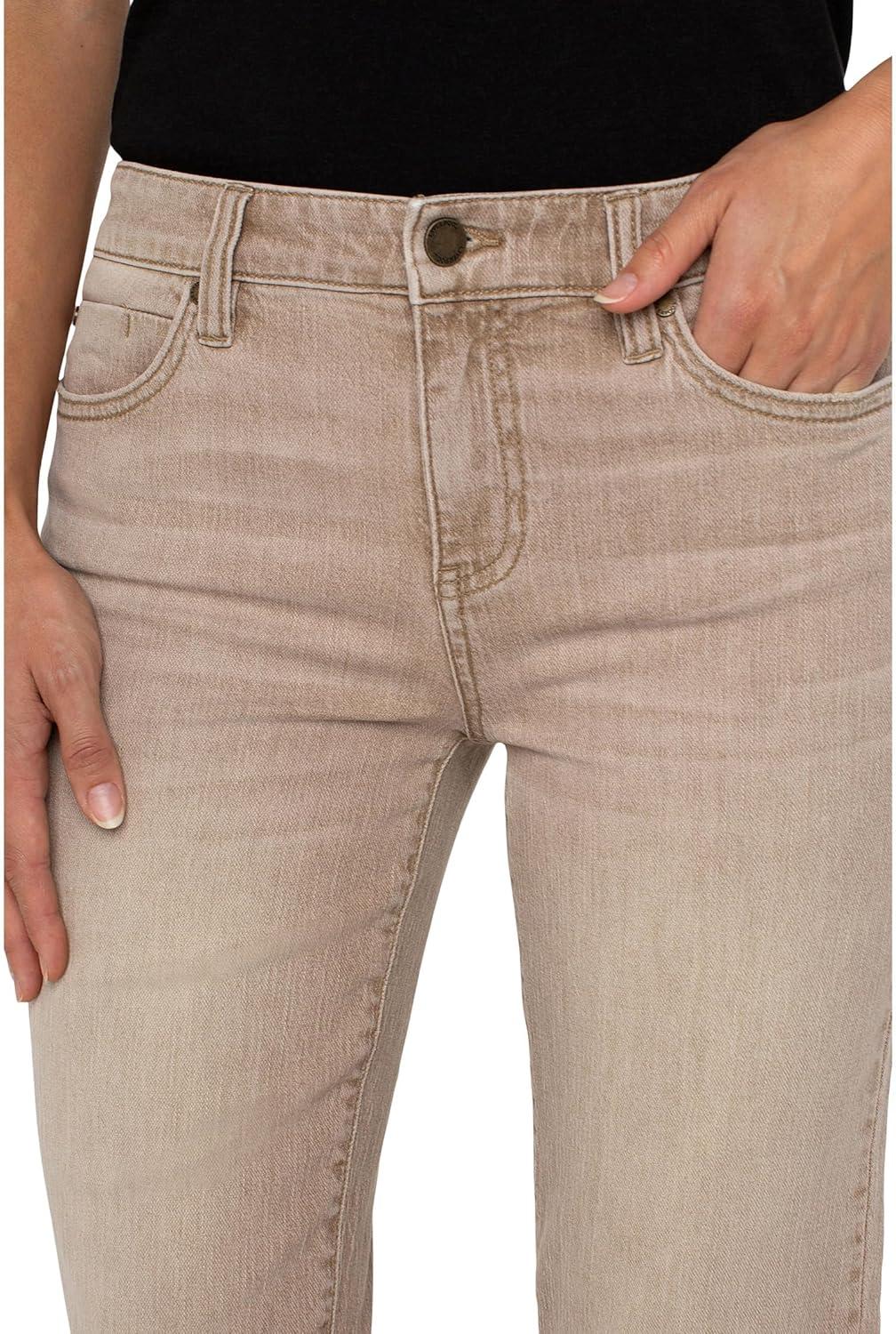 imageLiverpool Los Angeles Womens Liv MidRise NonSkinny Skinny Jeans Vintage Khaki 10 28