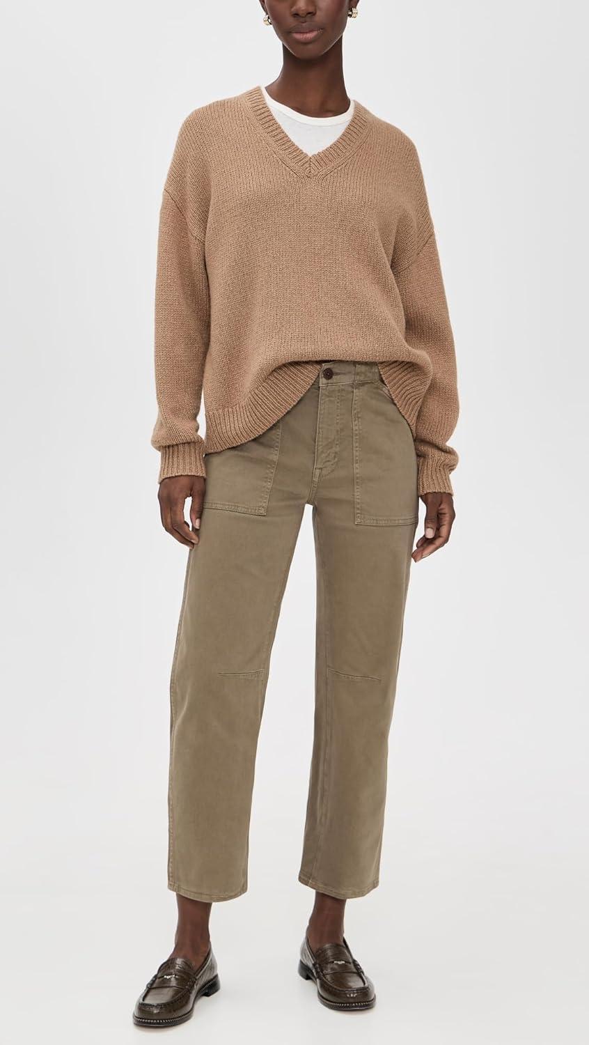 imageMadewell Womens Non Denim Utility Darted Barrel PantsSafari Khaki