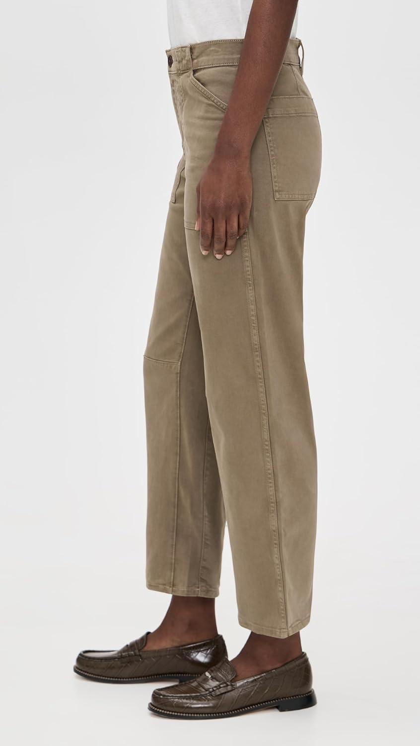 imageMadewell Womens Non Denim Utility Darted Barrel PantsSafari Khaki