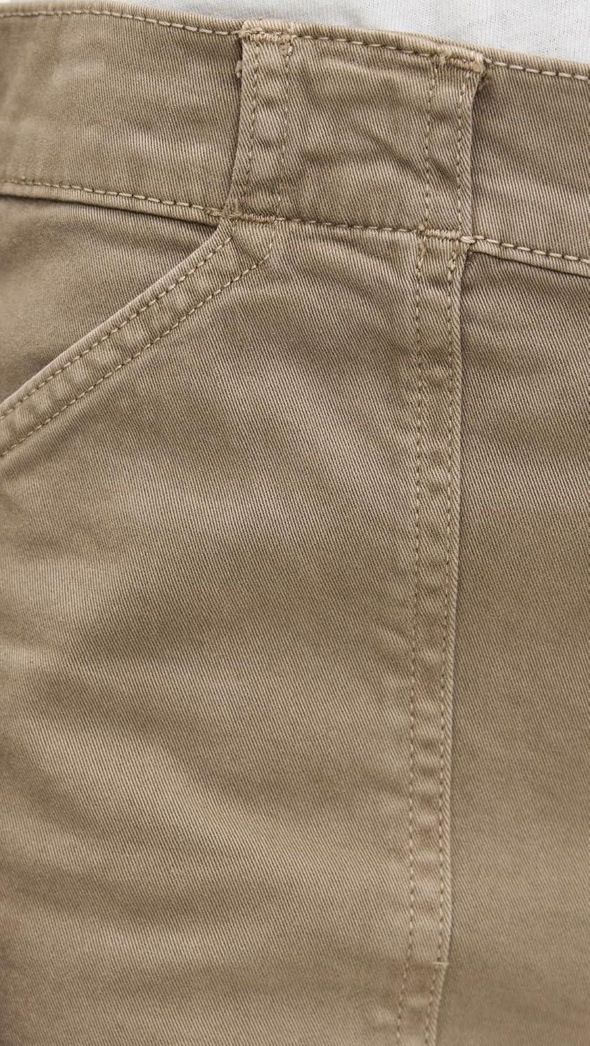 imageMadewell Womens Non Denim Utility Darted Barrel PantsSafari Khaki