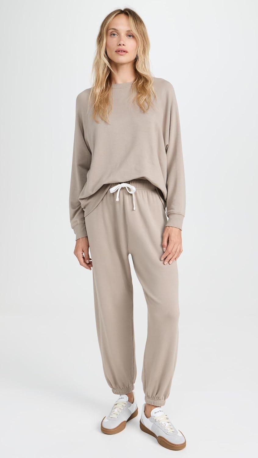 imageSPLITS59 Womens Andie Oversized Fleece SweatpantsLatte