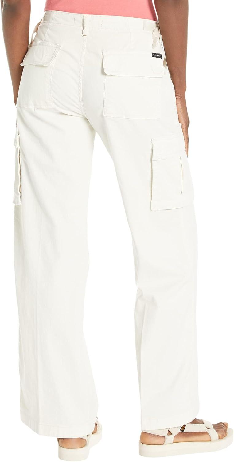imageSanctuary Reissue Cargo Pants for Women Pure Cotton Construction Relaxed Fit Two Side Cargo PocketsPowdered Sugar