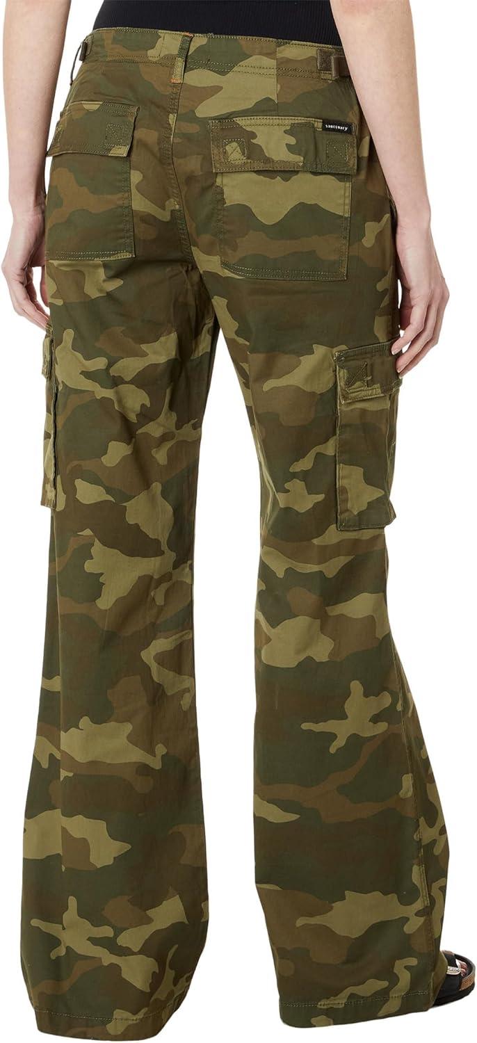 imageSanctuary Reissue Cargo Pants for Women Pure Cotton Construction Relaxed Fit Two Side Cargo PocketsRenew Camo