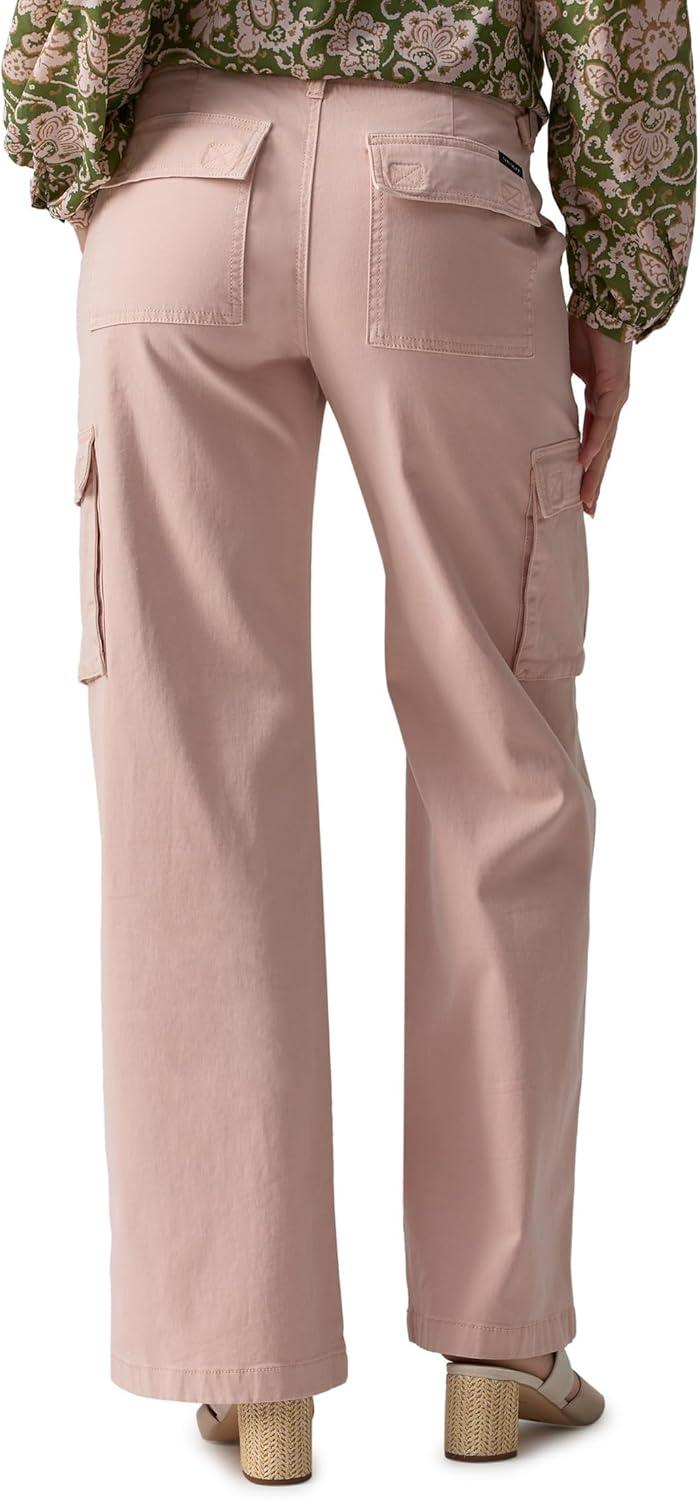 imageSanctuary Reissue Cargo Pants for Women Pure Cotton Construction Relaxed Fit Two Side Cargo PocketsRose Smoke
