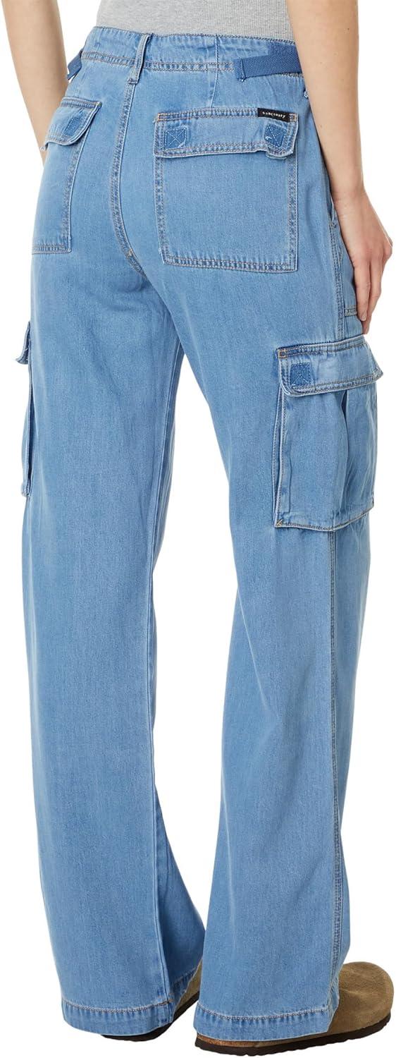 imageSanctuary Reissue Cargo Pants for Women Pure Cotton Construction Relaxed Fit Two Side Cargo PocketsSun Drenched