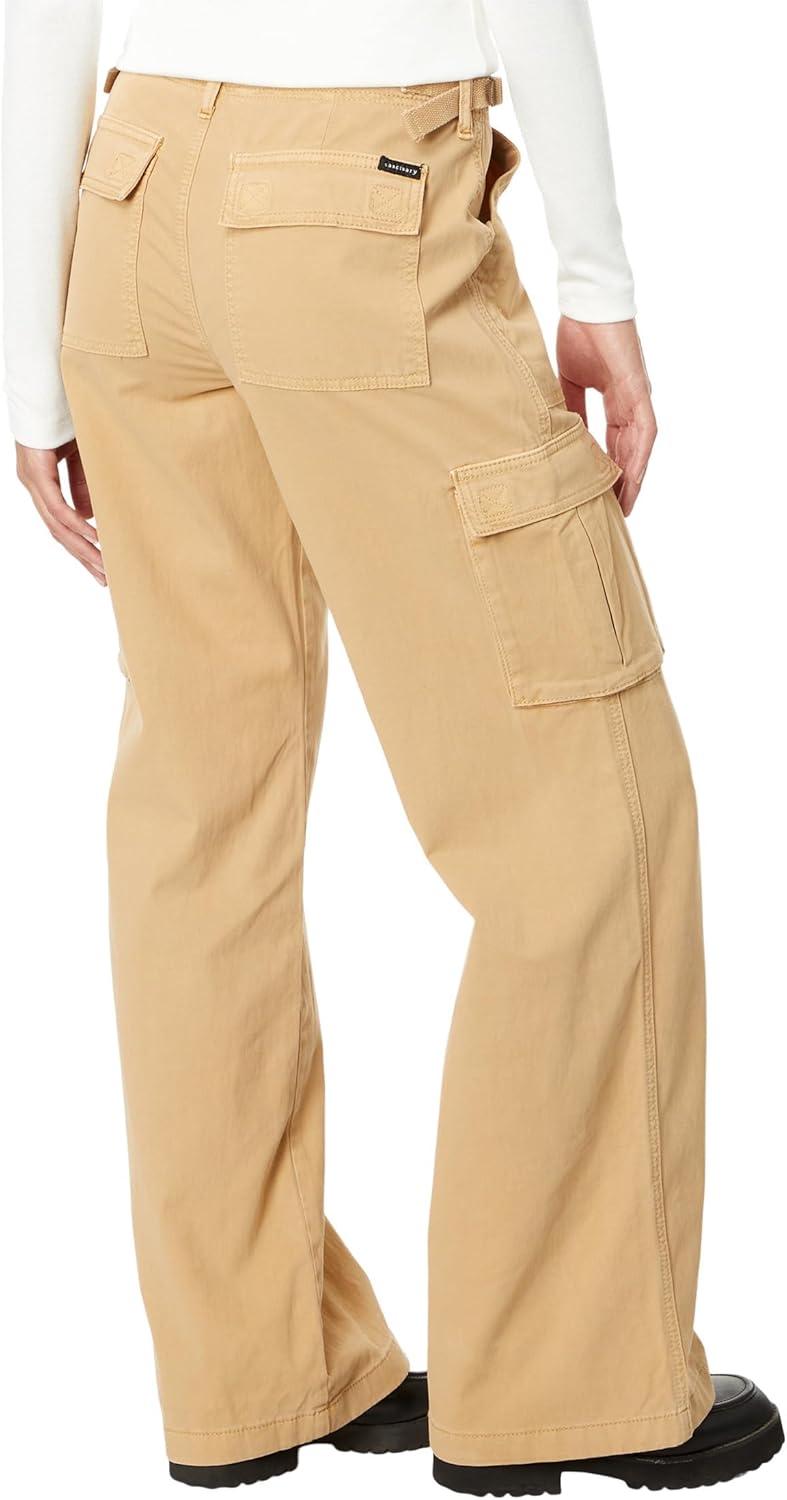 imageSanctuary Reissue Cargo Pants for Women Pure Cotton Construction Relaxed Fit Two Side Cargo PocketsTrue Khaki