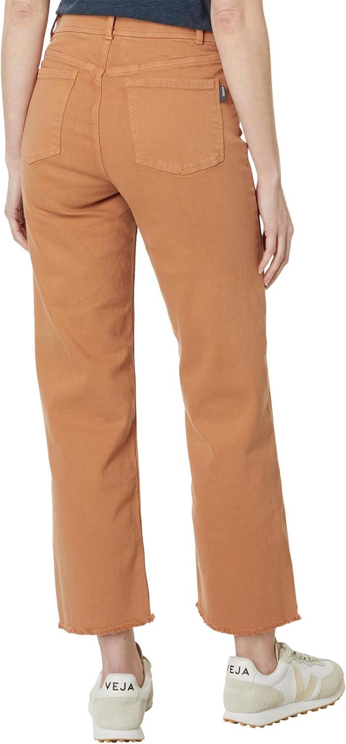 imageToadampampCo Balsam Seeded Cutoff Pant Pants for Women Button Closure Raw Hem Distressed DetailingHazel