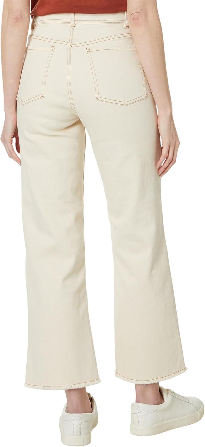 imageToadampampCo Balsam Seeded Cutoff Pant Pants for Women Button Closure Raw Hem Distressed DetailingNatural Ii
