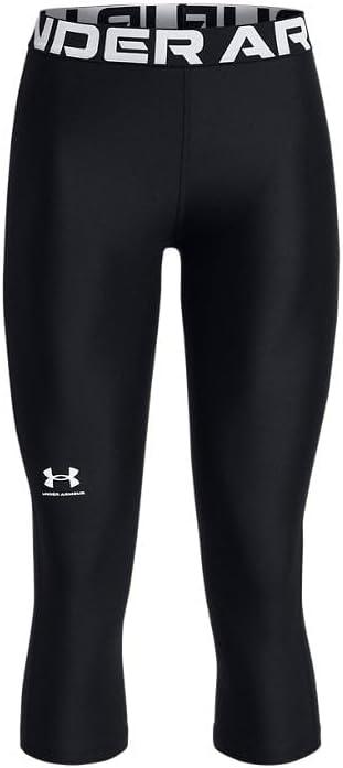 imageUnder Armour Womens HeatGear Authentics 34 LeggingsBlackWhite