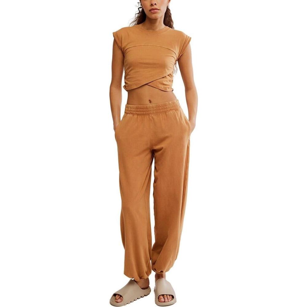 imageFree People womens Hot Shot Crossover SetCamel