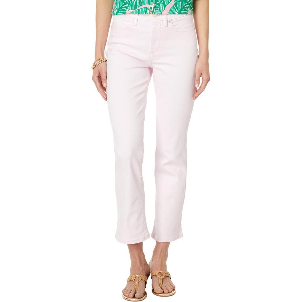 imageLilly Pulitzer Womens Annet HighRise Crop FlareMisty Pink