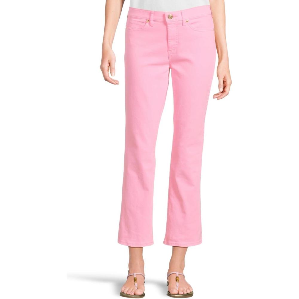 imageLilly Pulitzer Womens Annet HighRise Crop FlareRousseau Pink