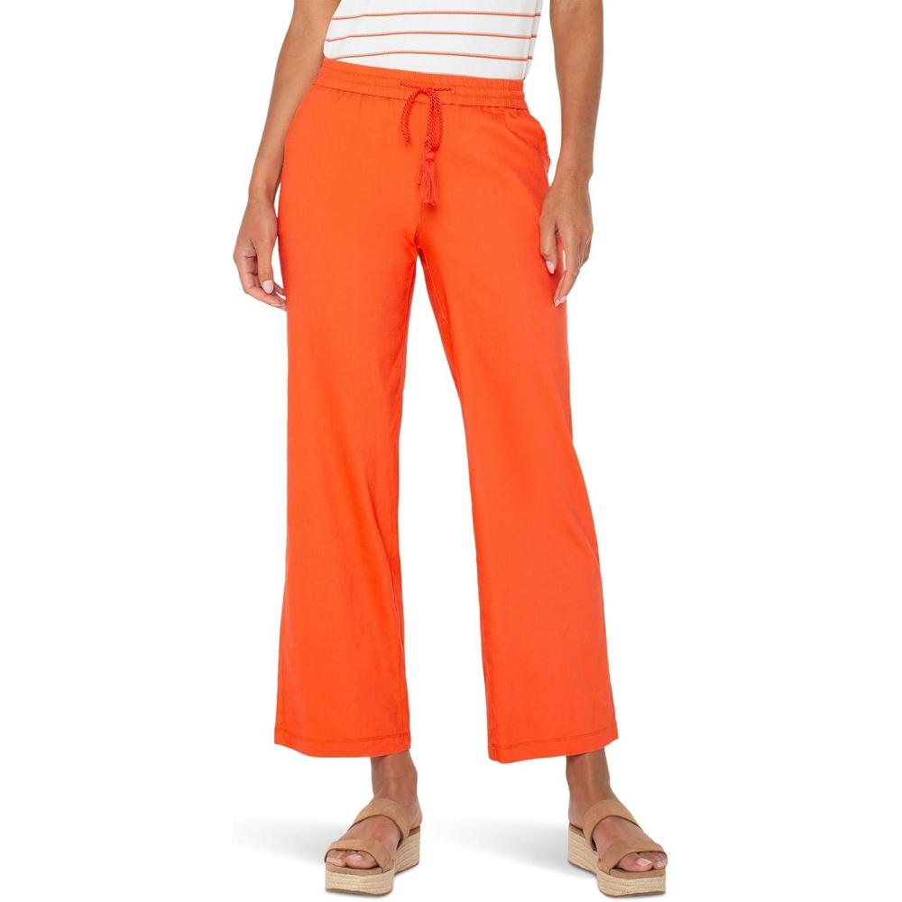 imageLiverpool Womens MidRise Pullon Drawstring Waistband Wide Leg PantClementine