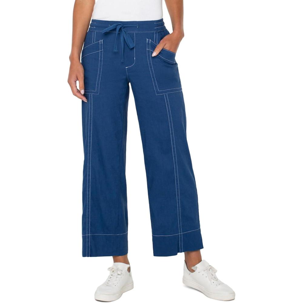 imageLiverpool Womens Pull on Drawstring Wide LegGoddess Blue