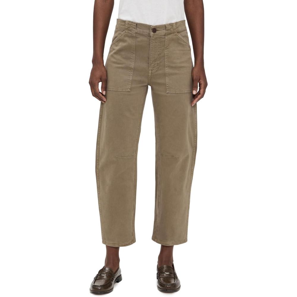 imageMadewell Womens Non Denim Utility Darted Barrel PantsSafari Khaki