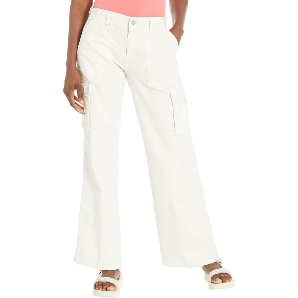 imageSanctuary Reissue Cargo Pants for Women Pure Cotton Construction Relaxed Fit Two Side Cargo PocketsPowdered Sugar