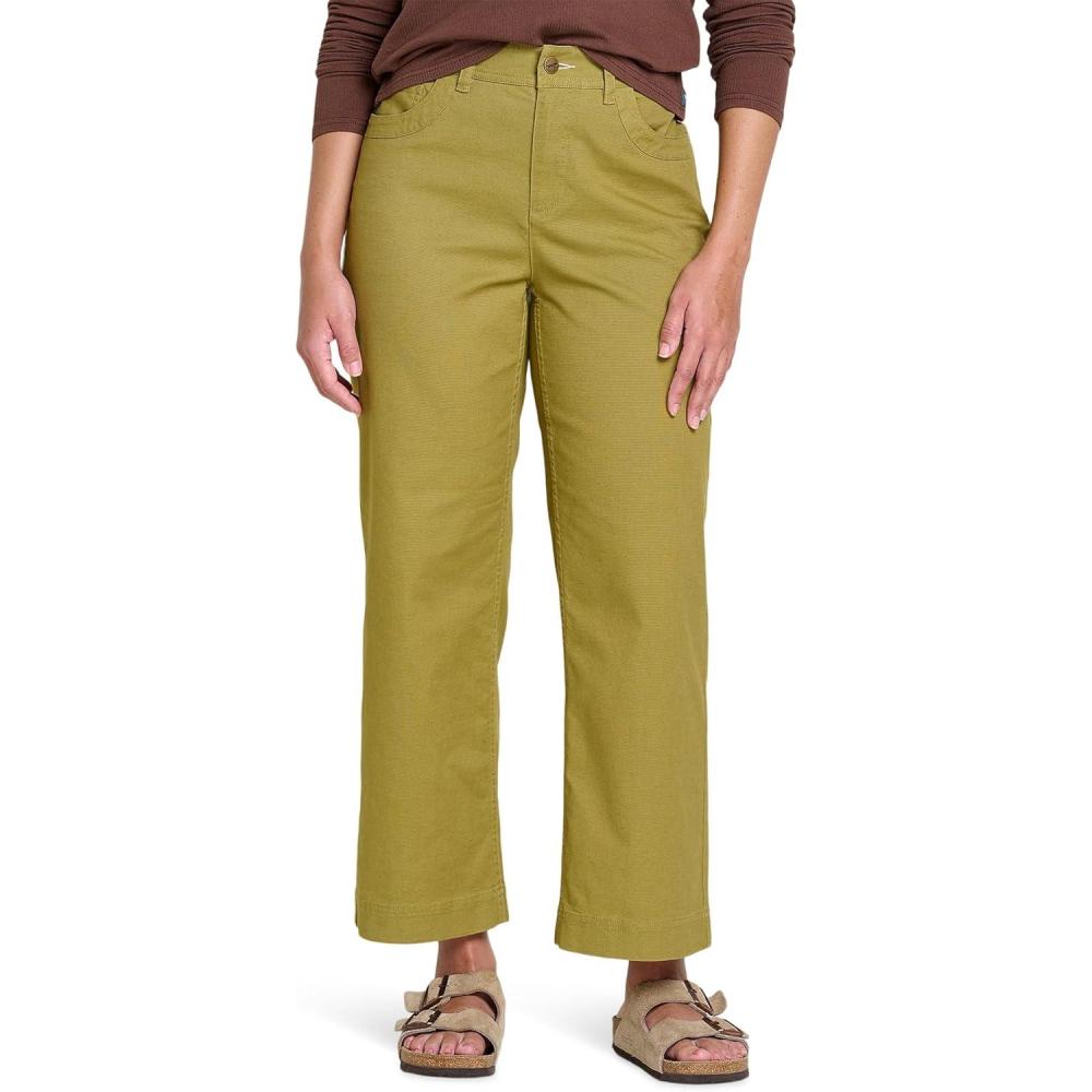 imageToadampampCo Earthworks Wide Leg Pant WomensGreen Moss