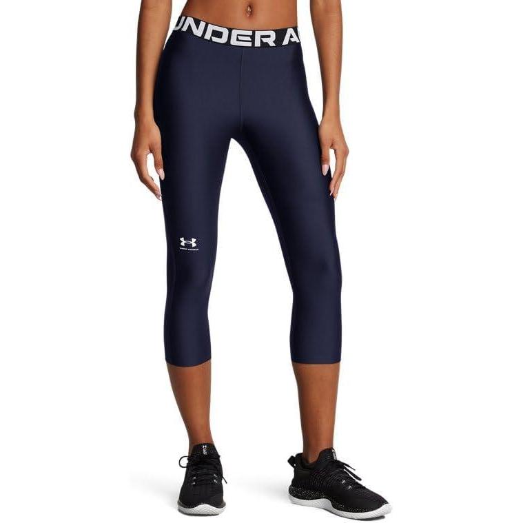 imageUnder Armour Womens HeatGear Authentics 34 LeggingsMidnight NavyWhite