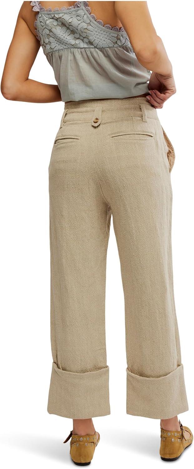 imageFree People Womens Parkway Cuffed TrousersNatural Combo