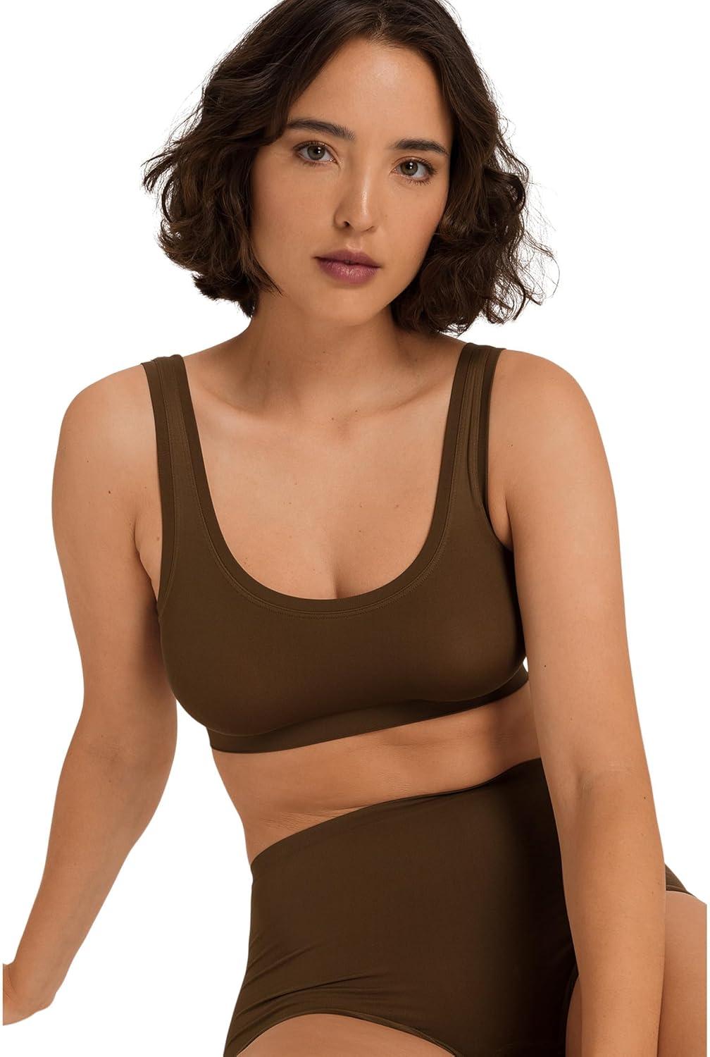imageHANRO Womens Touch Feeling Crop TopMochaccino