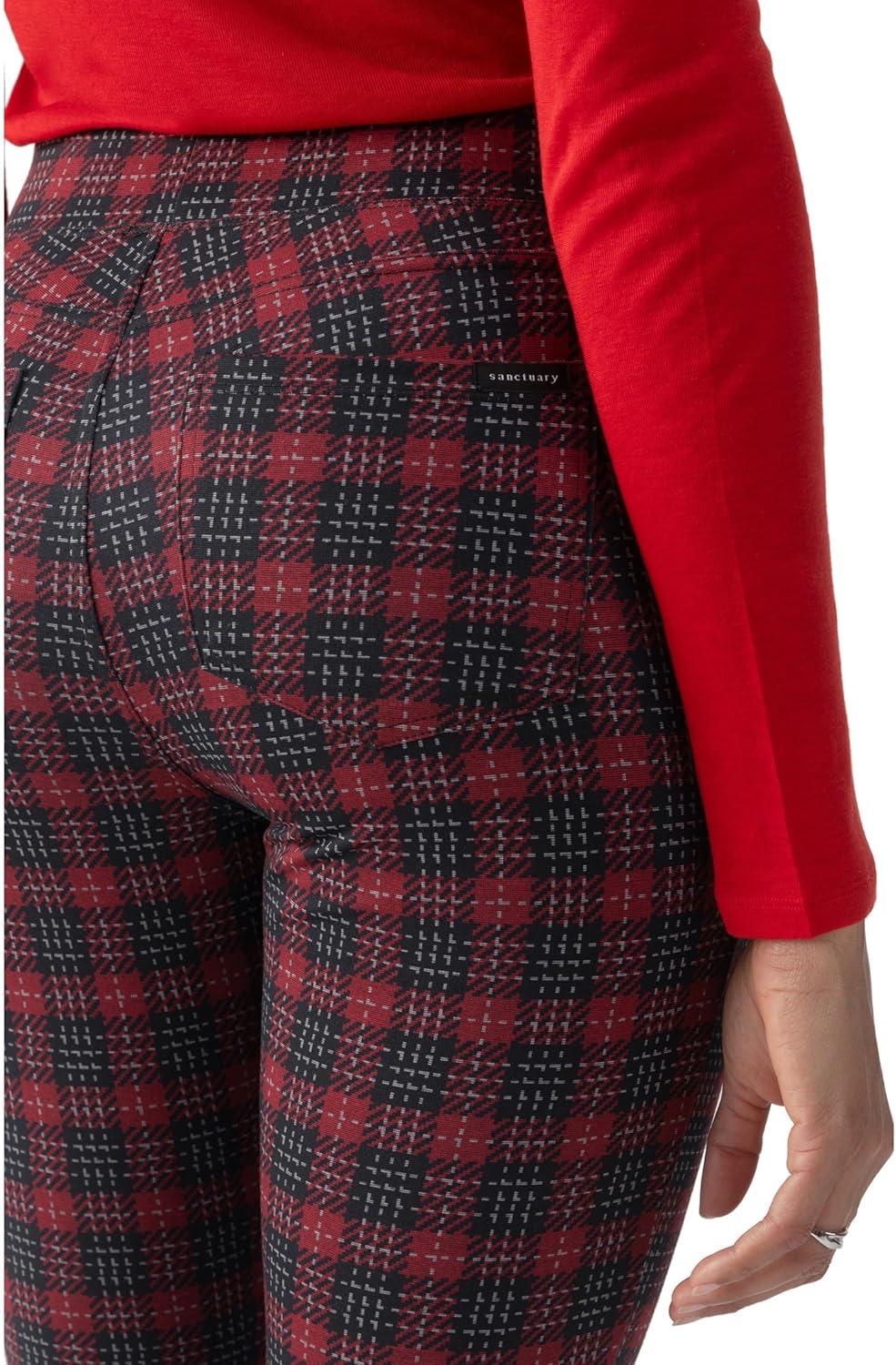 imageSanctuary Womens Runway LeggingsMars Red Check