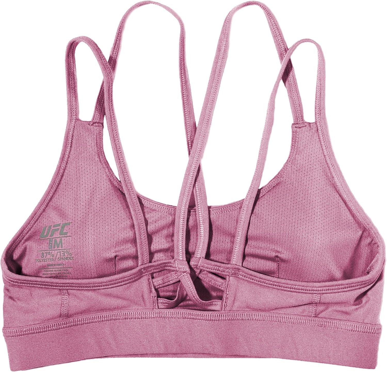 imageUFC Womens Strappy Sports Bra Moisture Wicking Athletic ApparelBerry Crush