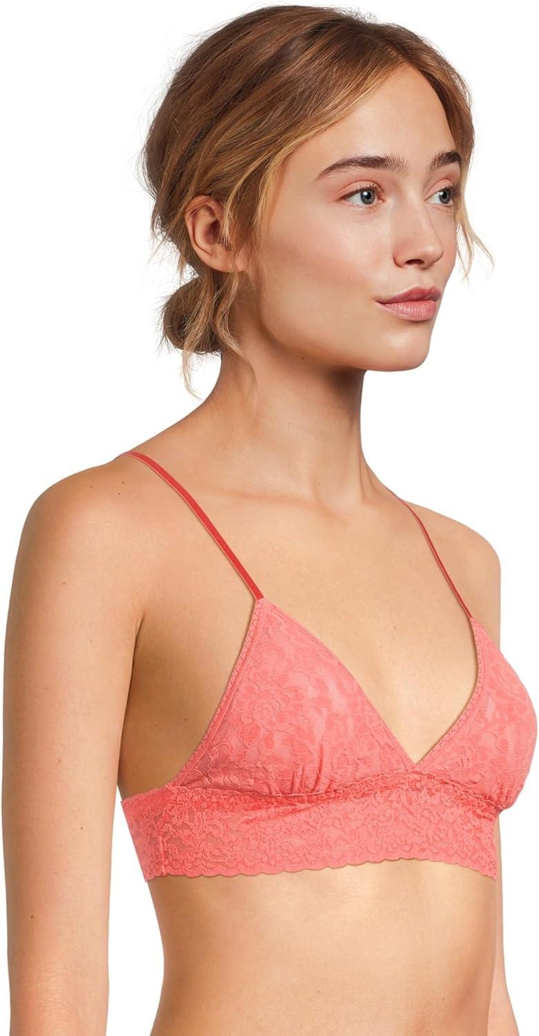 imagehanky panky Womens Signature Lace Padded BraletteCourageous Coral