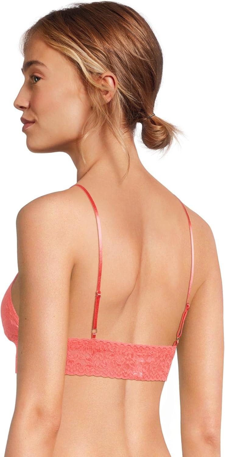 imagehanky panky Womens Signature Lace Padded BraletteCourageous Coral