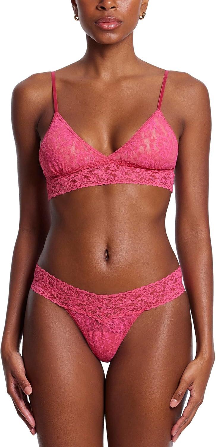 imagehanky panky Womens Signature Lace Padded BraletteMorning Glory Pink
