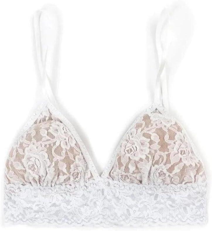 imagehanky panky Womens Signature Lace Padded BraletteWhite