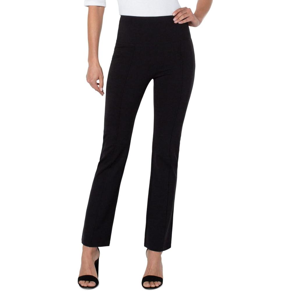 imageLiverpool Pearl FullLength Flare wPin TucksBlack