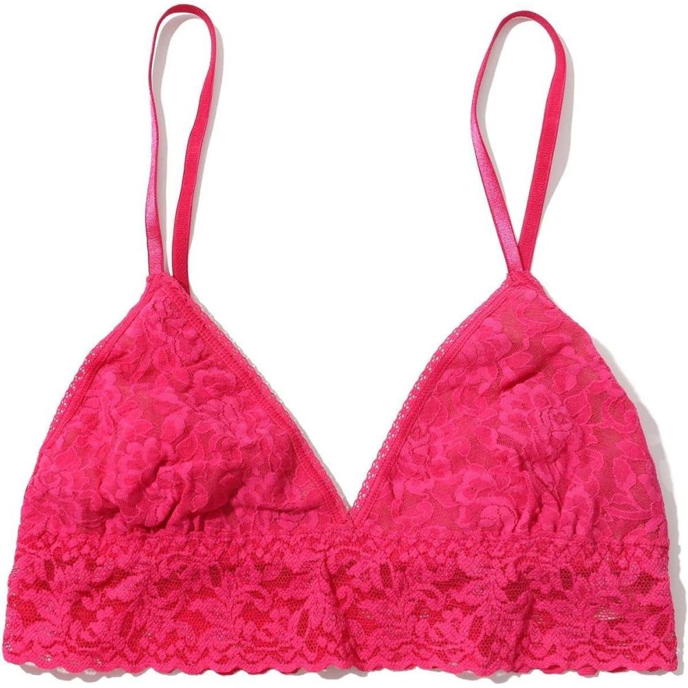 imagehanky panky Womens Signature Lace Padded BraletteMorning Glory Pink
