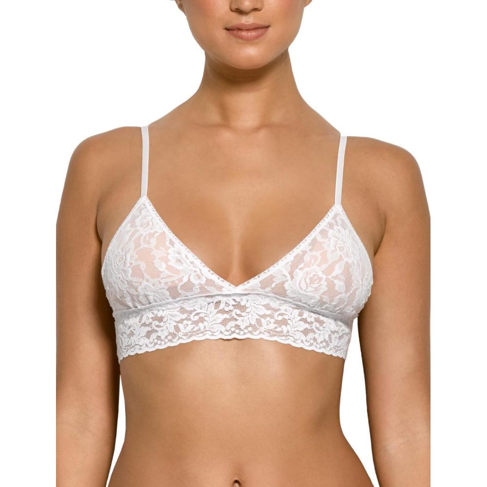 imagehanky panky Womens Signature Lace Padded BraletteWhite