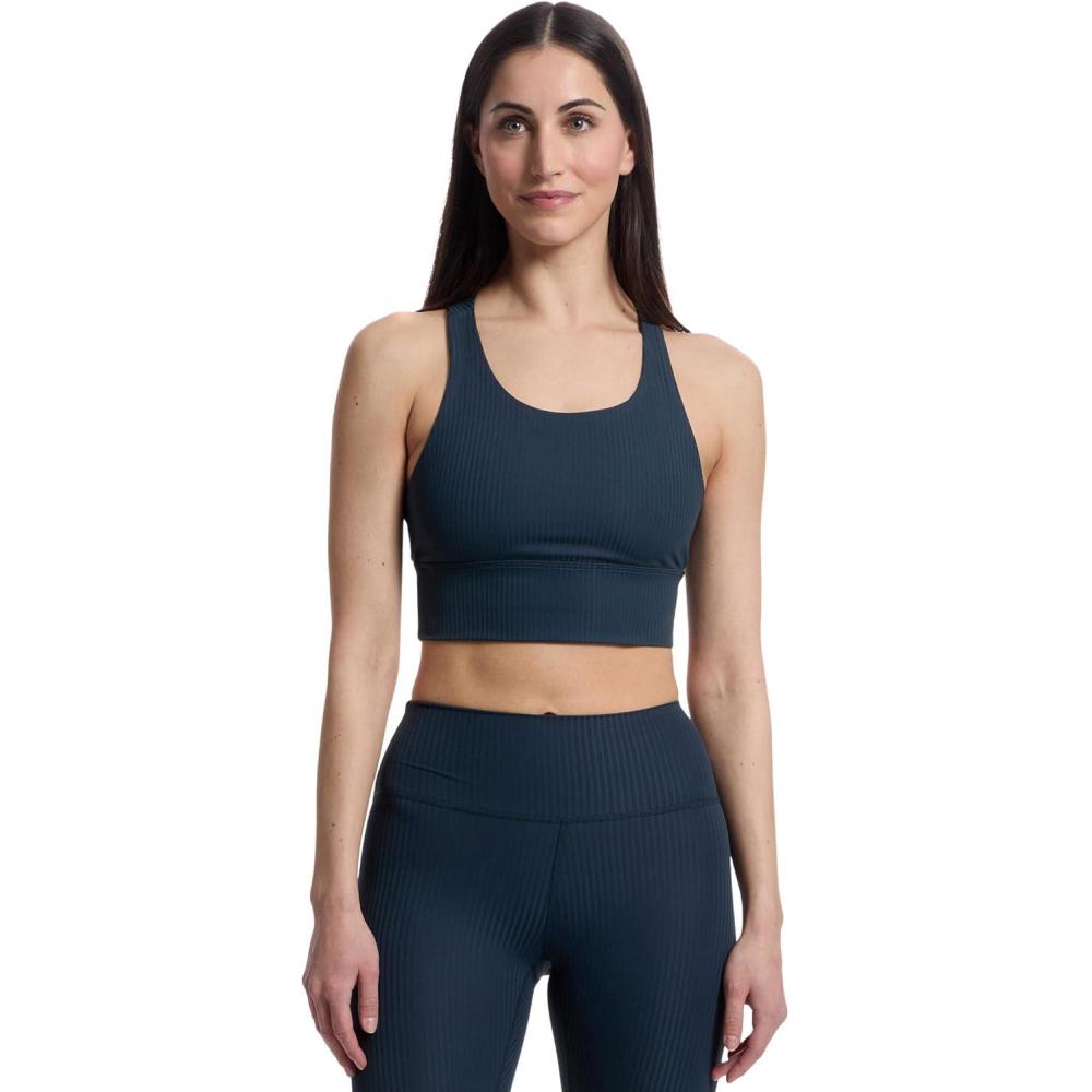 imageprAna Womens Luxara Rib Racerback BraletteStormy Night