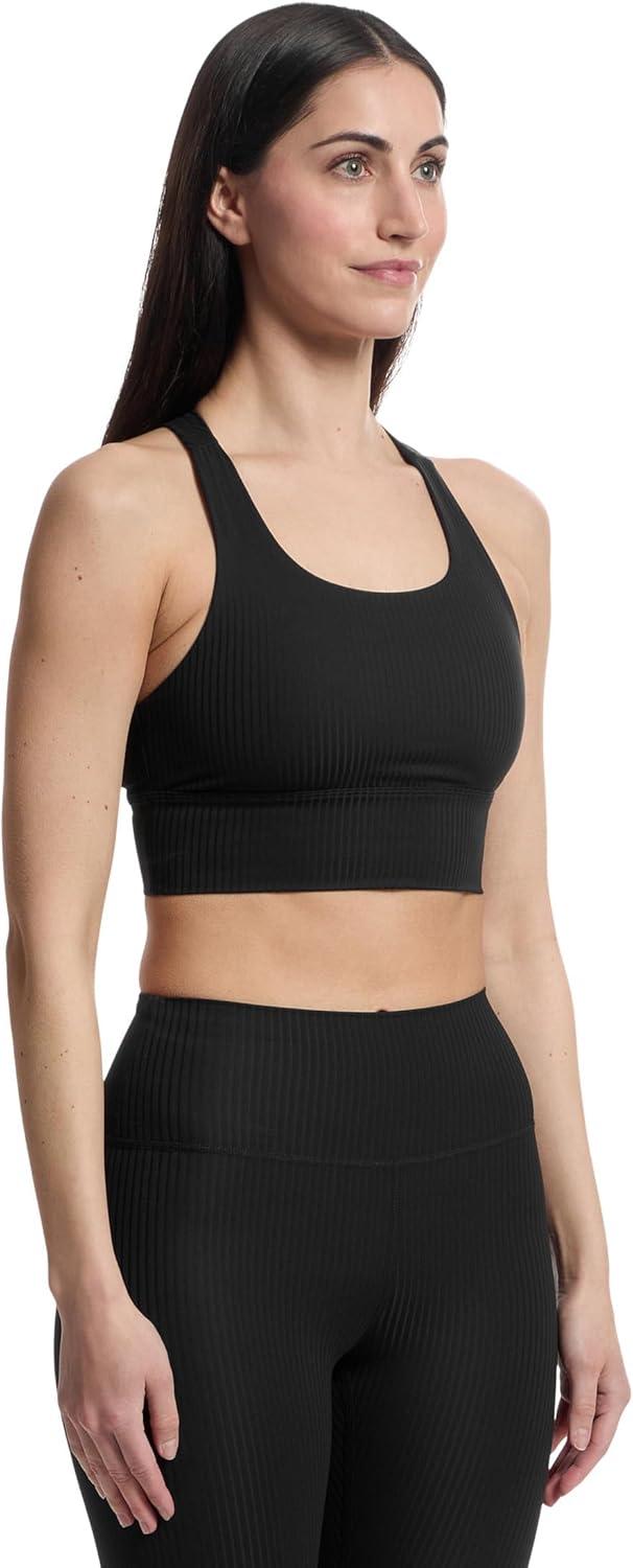 imageprAna Womens Luxara Rib Racerback BraletteBlack