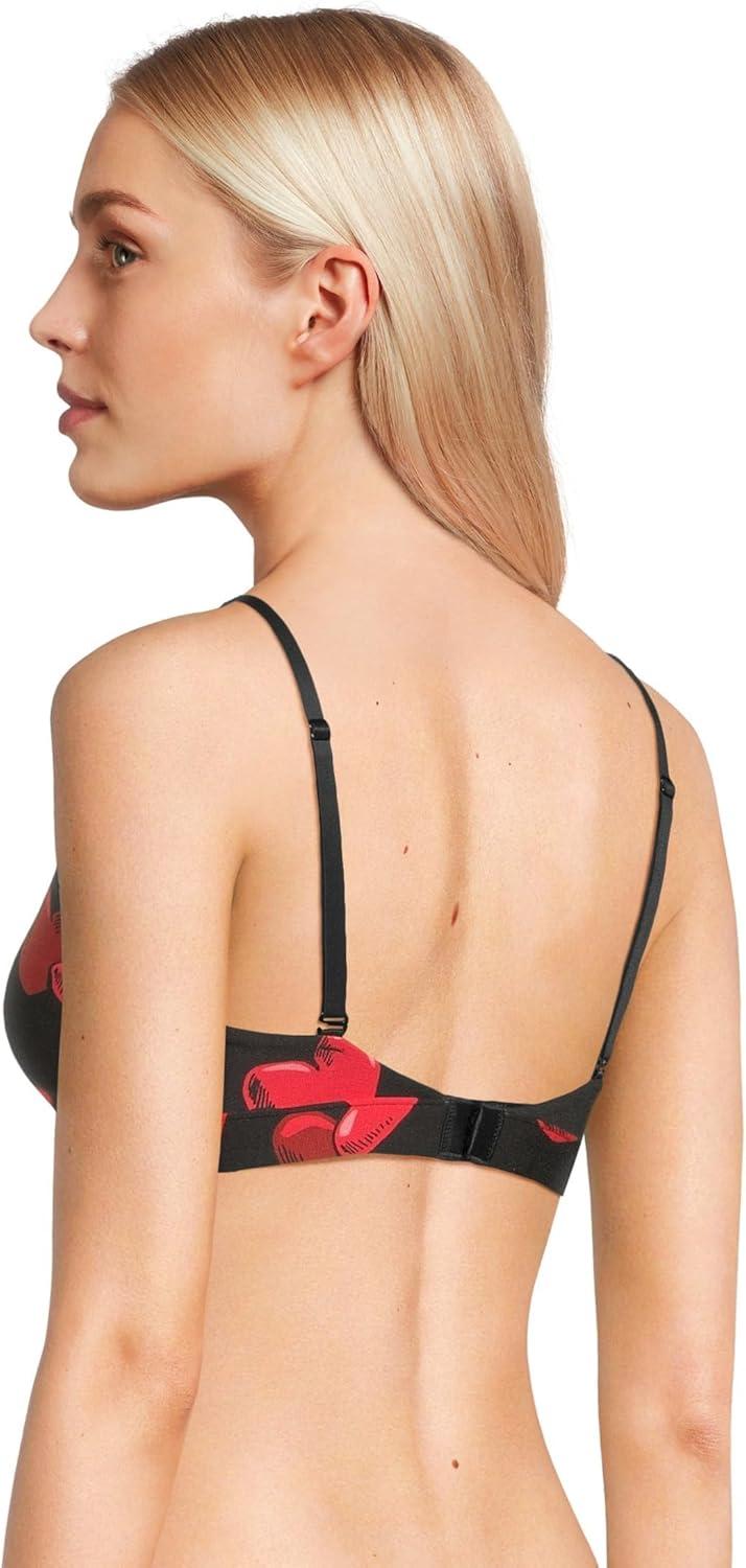 imageMeUndies Womens Feel Free Ruched BraletteFloating Hearts