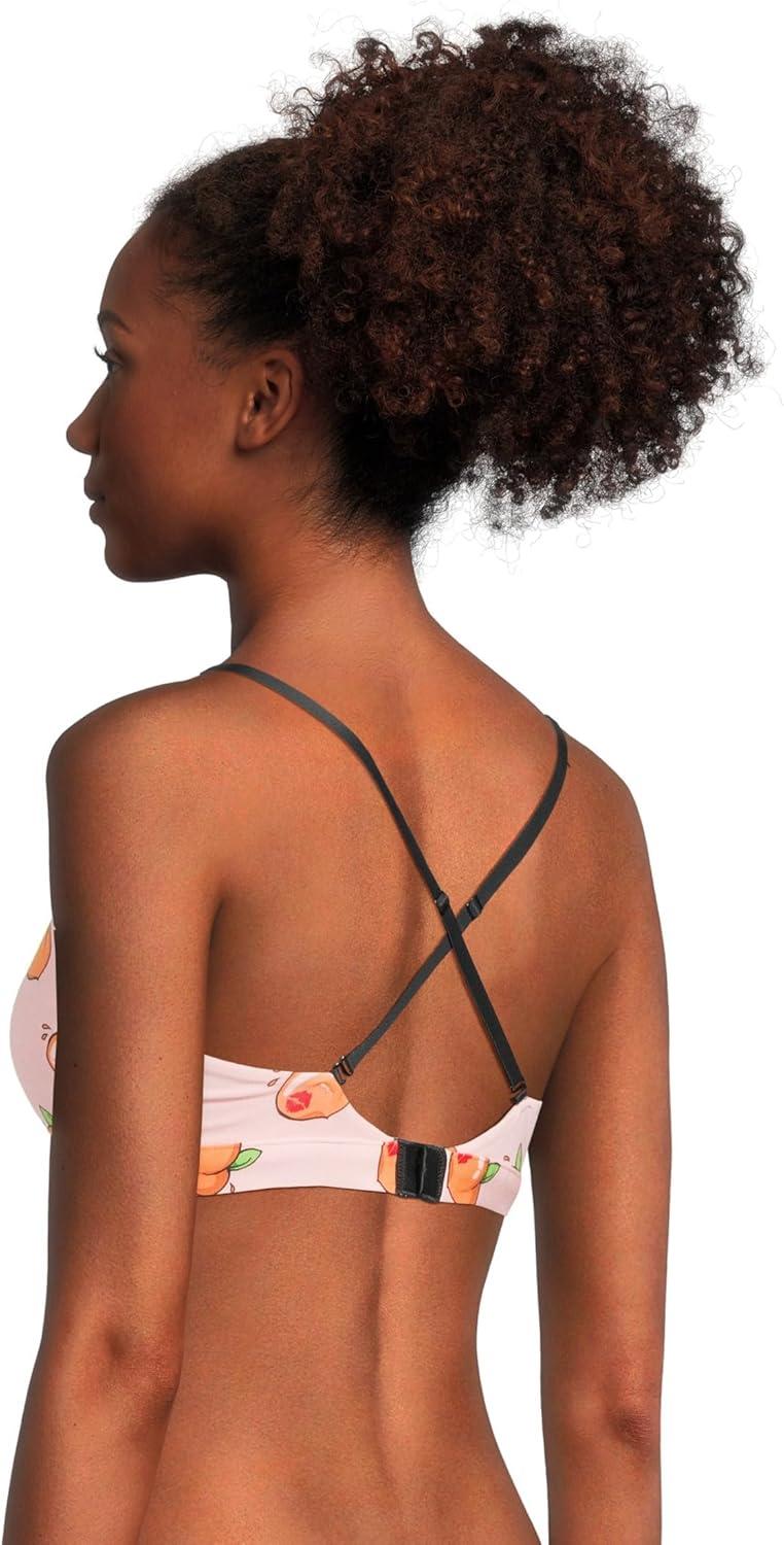 imageMeUndies Womens Feel Free Ruched BraletteKiss My Peach