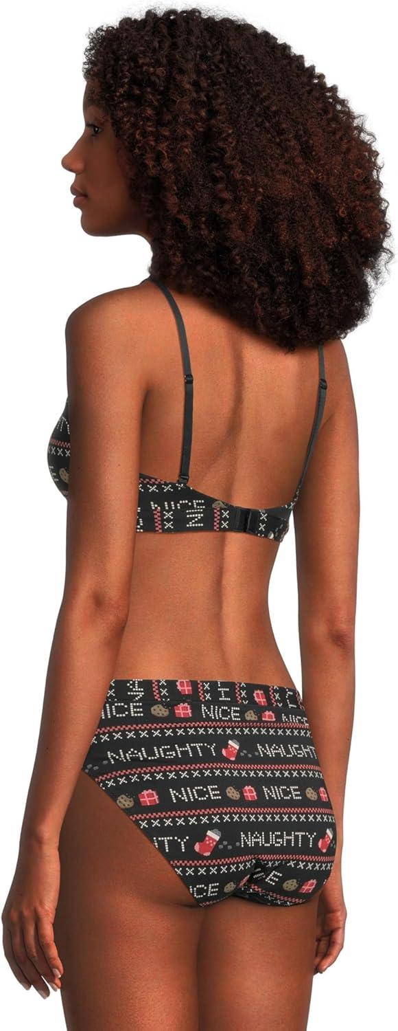 imageMeUndies Womens Feel Free Ruched BraletteNaughty Or Nice