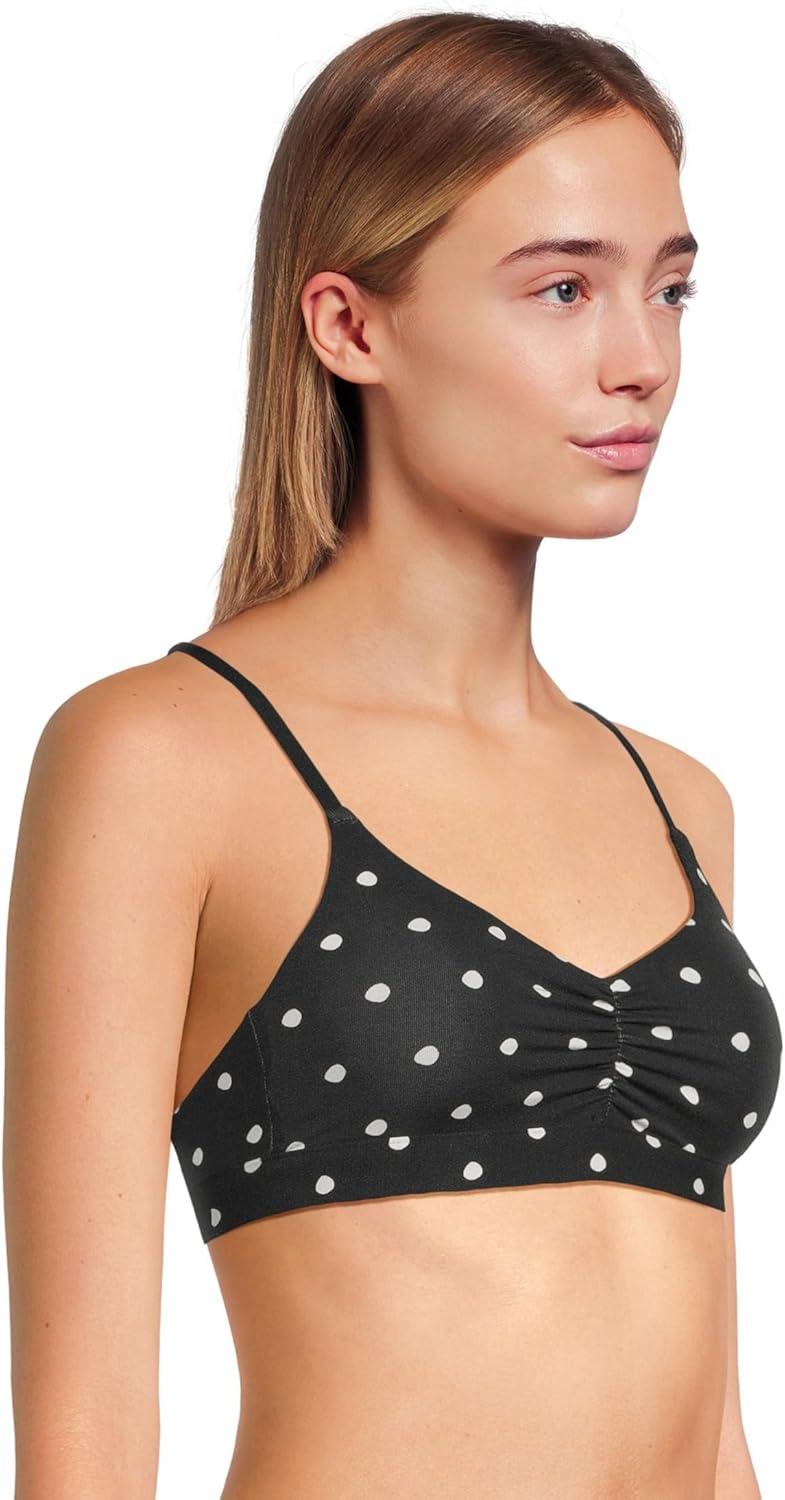 imageMeUndies Womens Feel Free Ruched BralettePolka Dots