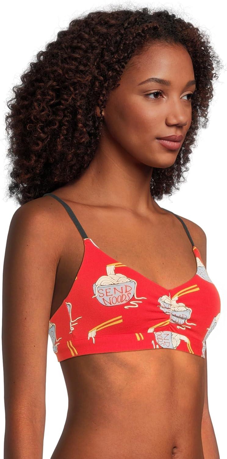 imageMeUndies Womens Feel Free Ruched BraletteSend Noods 20