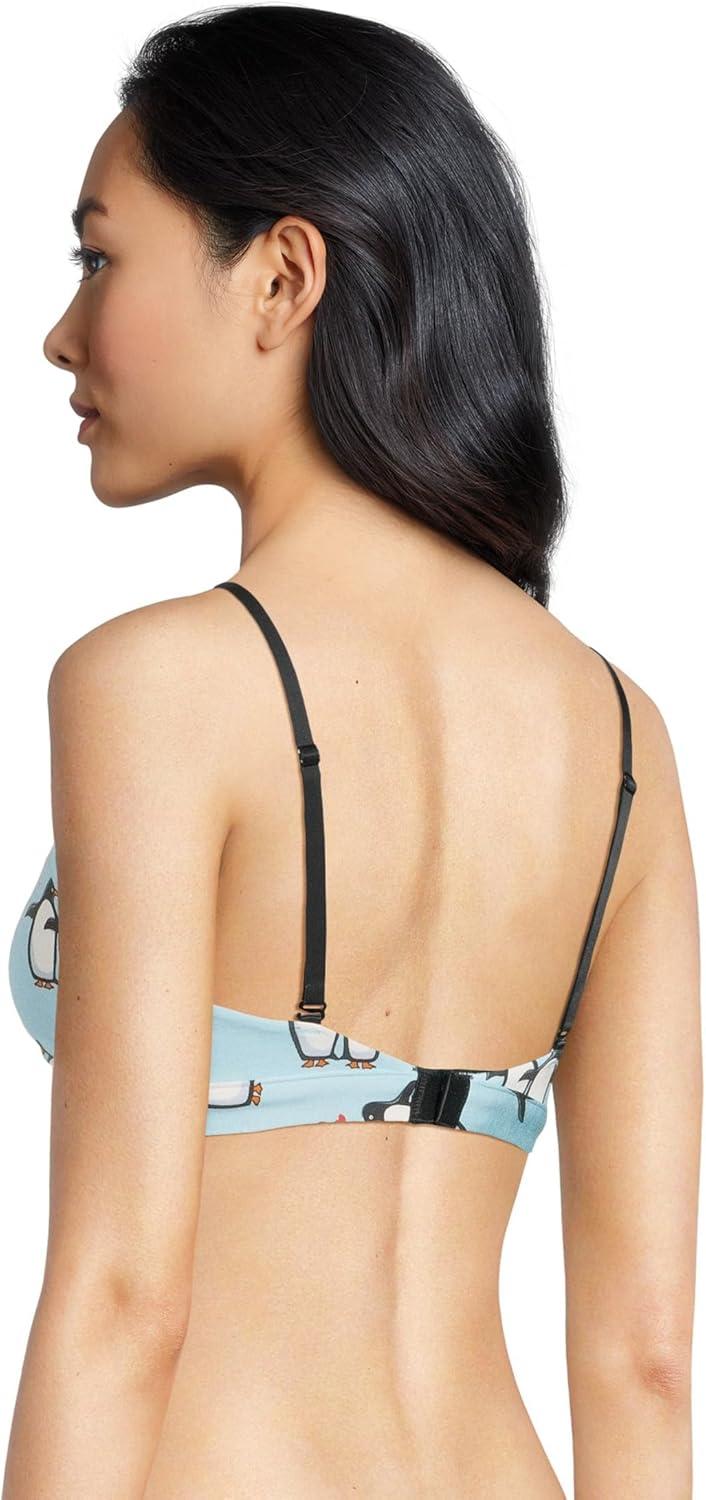 imageMeUndies Womens Feel Free Ruched BraletteYoure My Penguin