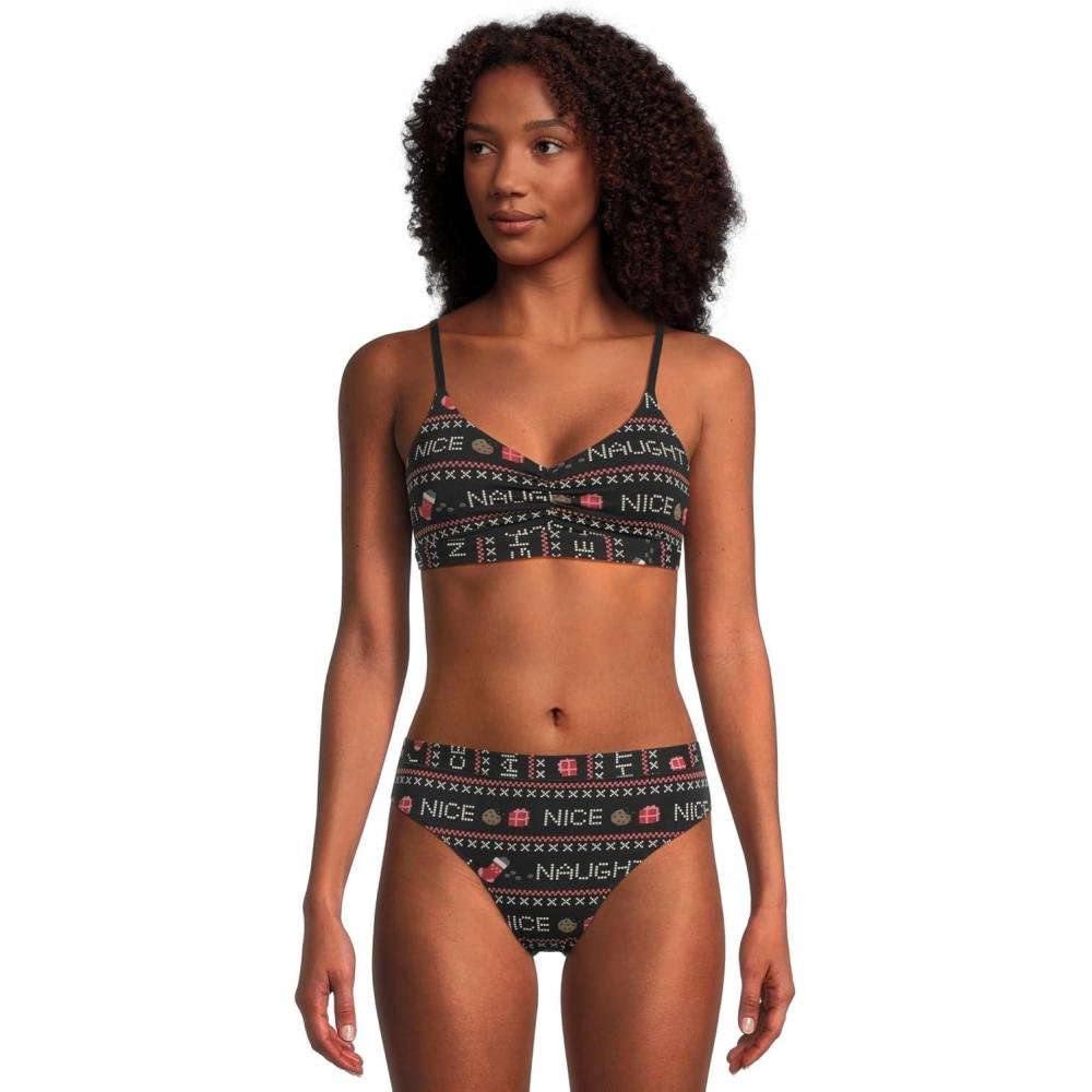 imageMeUndies Womens Feel Free Ruched BraletteNaughty Or Nice