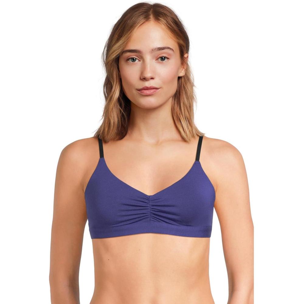 imageMeUndies Womens Feel Free Ruched BraletteNavy