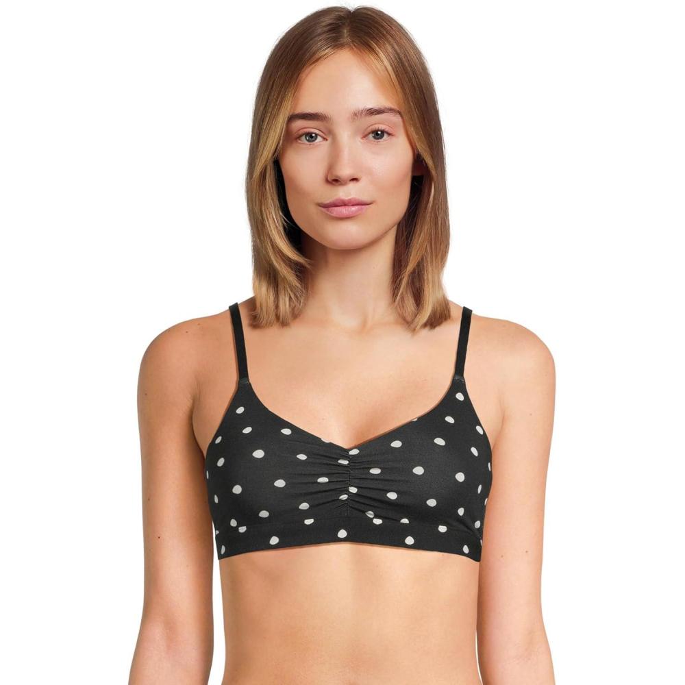 imageMeUndies Womens Feel Free Ruched BralettePolka Dots