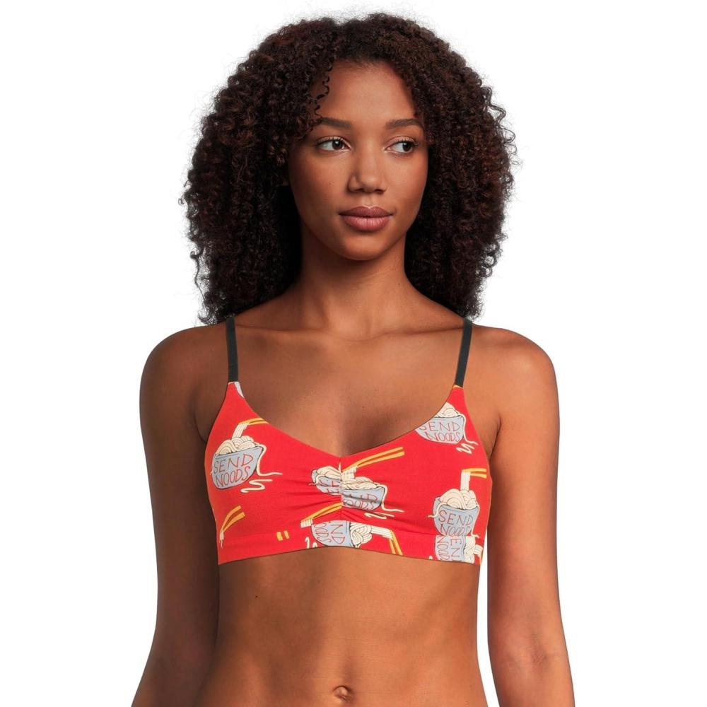 imageMeUndies Womens Feel Free Ruched BraletteSend Noods 20