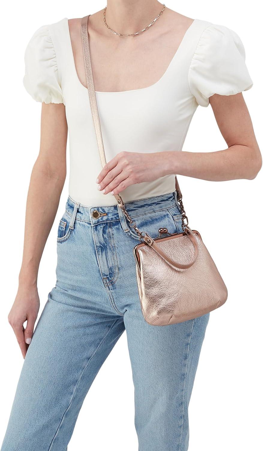 imageHOBO womens Alba CrossbodyPink Gold Metallic