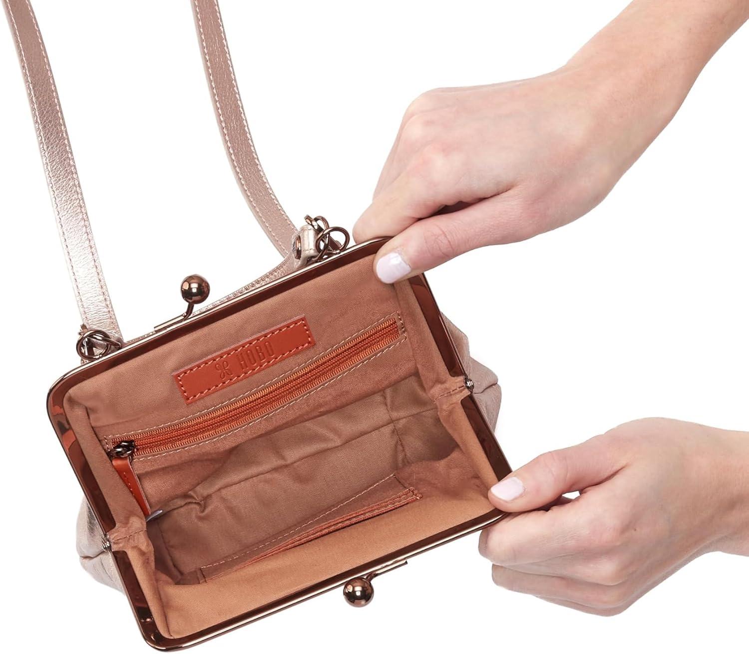 imageHOBO womens Alba CrossbodyPink Gold Metallic