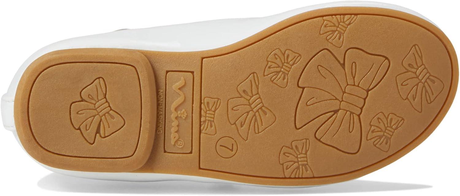 imageNINA Kids Fernanda ToddlerLittle KidBig Kid Sandals for Kids Decorative Stud Round Toe DesignWhite Patent